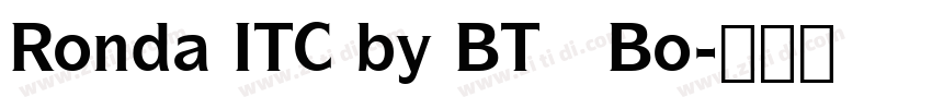 Ronda ITC by BT   Bo字体转换